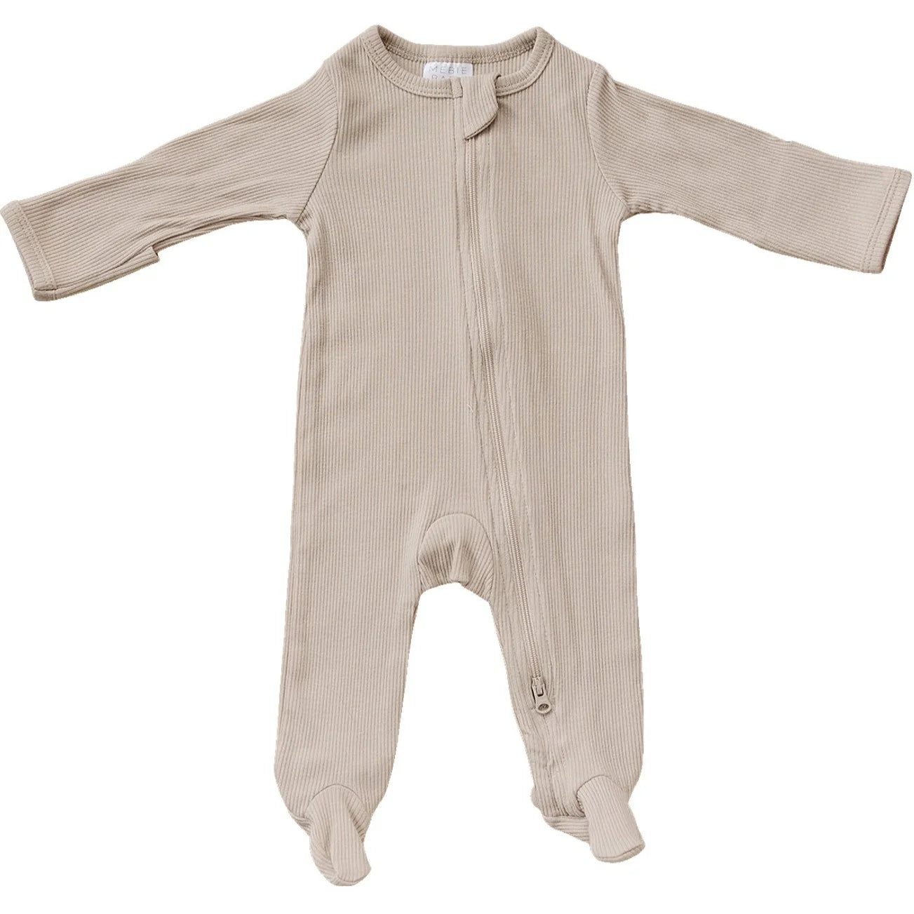 Organic Cotton Ribbed Footie (multiple colors)