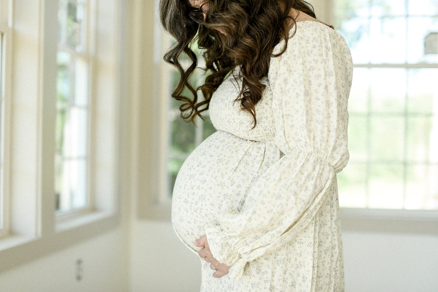 Floral Gauze Smocked Dress