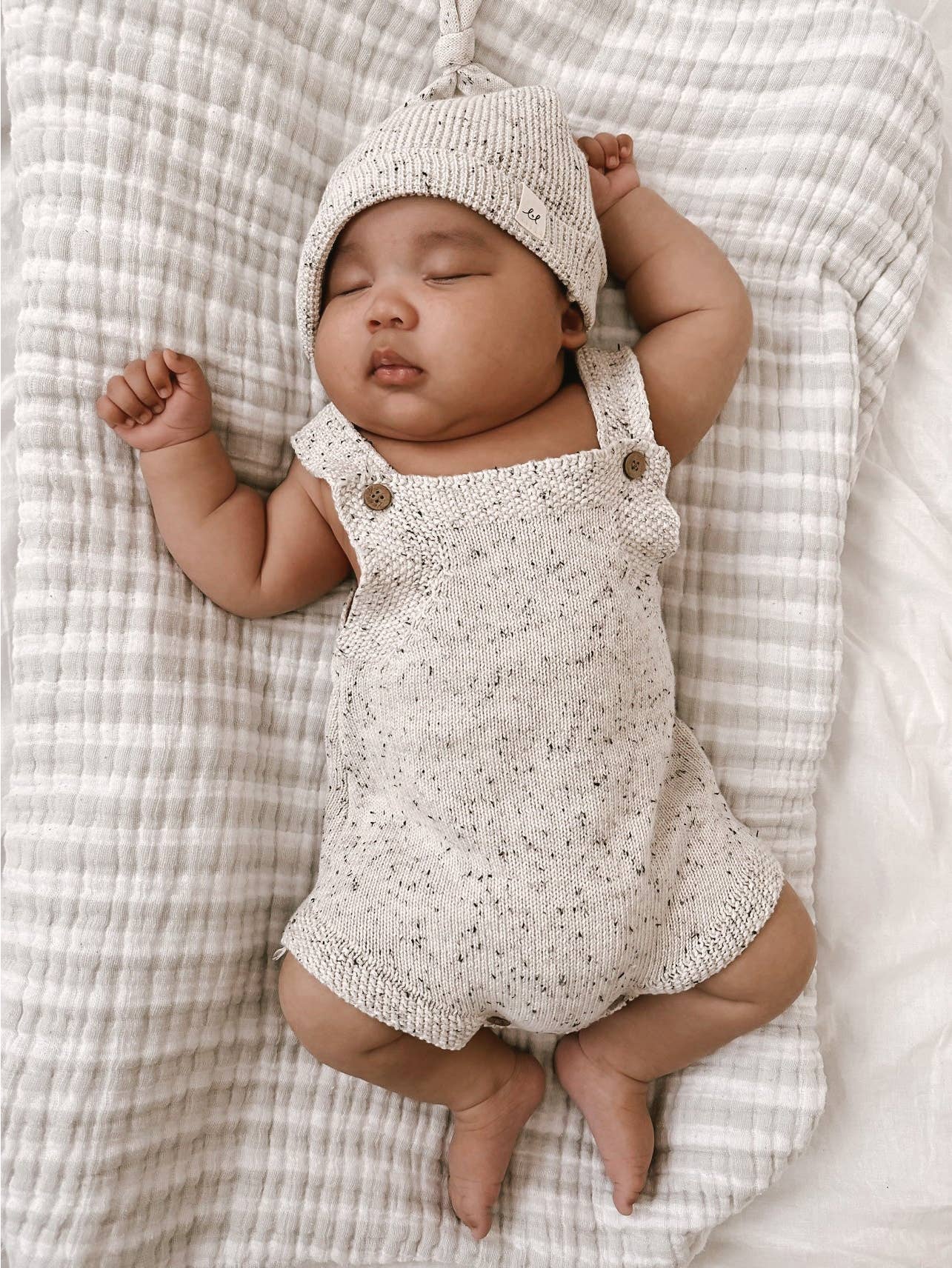 Speckled Knit Romper