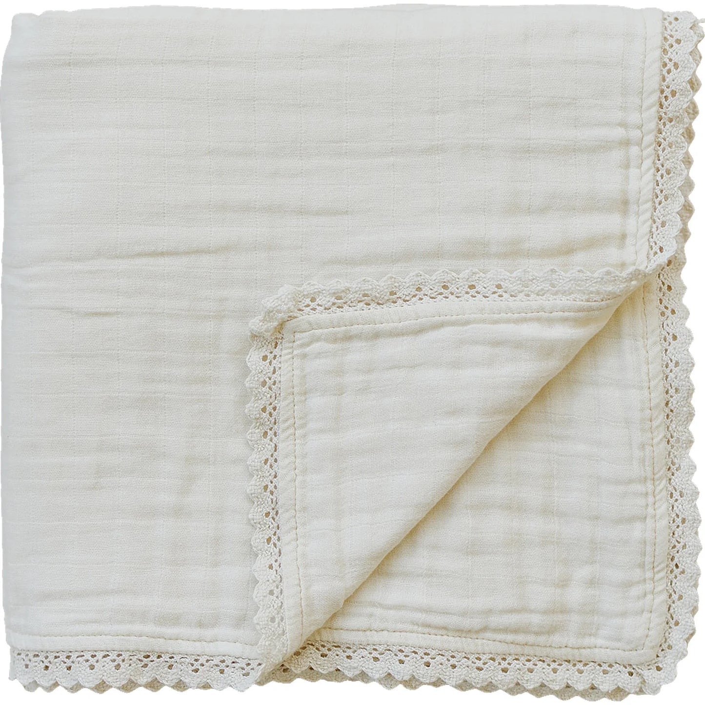 Muslin Quilt- Cream lace