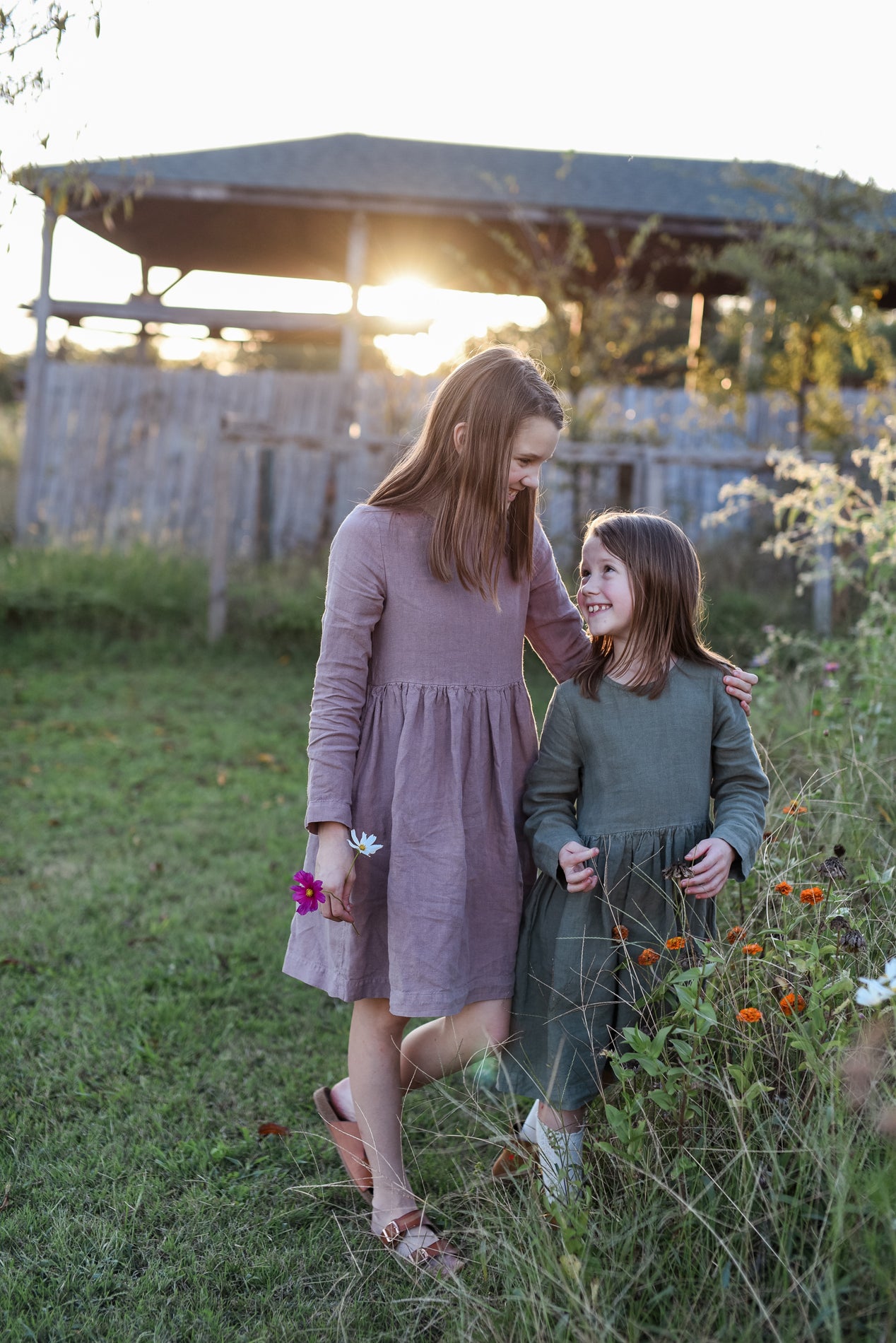 Girls Linen Lucy Dress