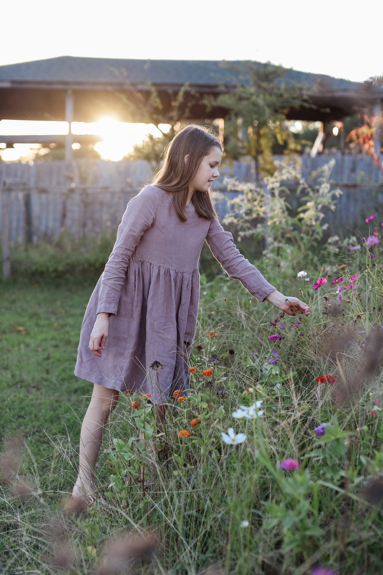 Girls Linen Lucy Dress