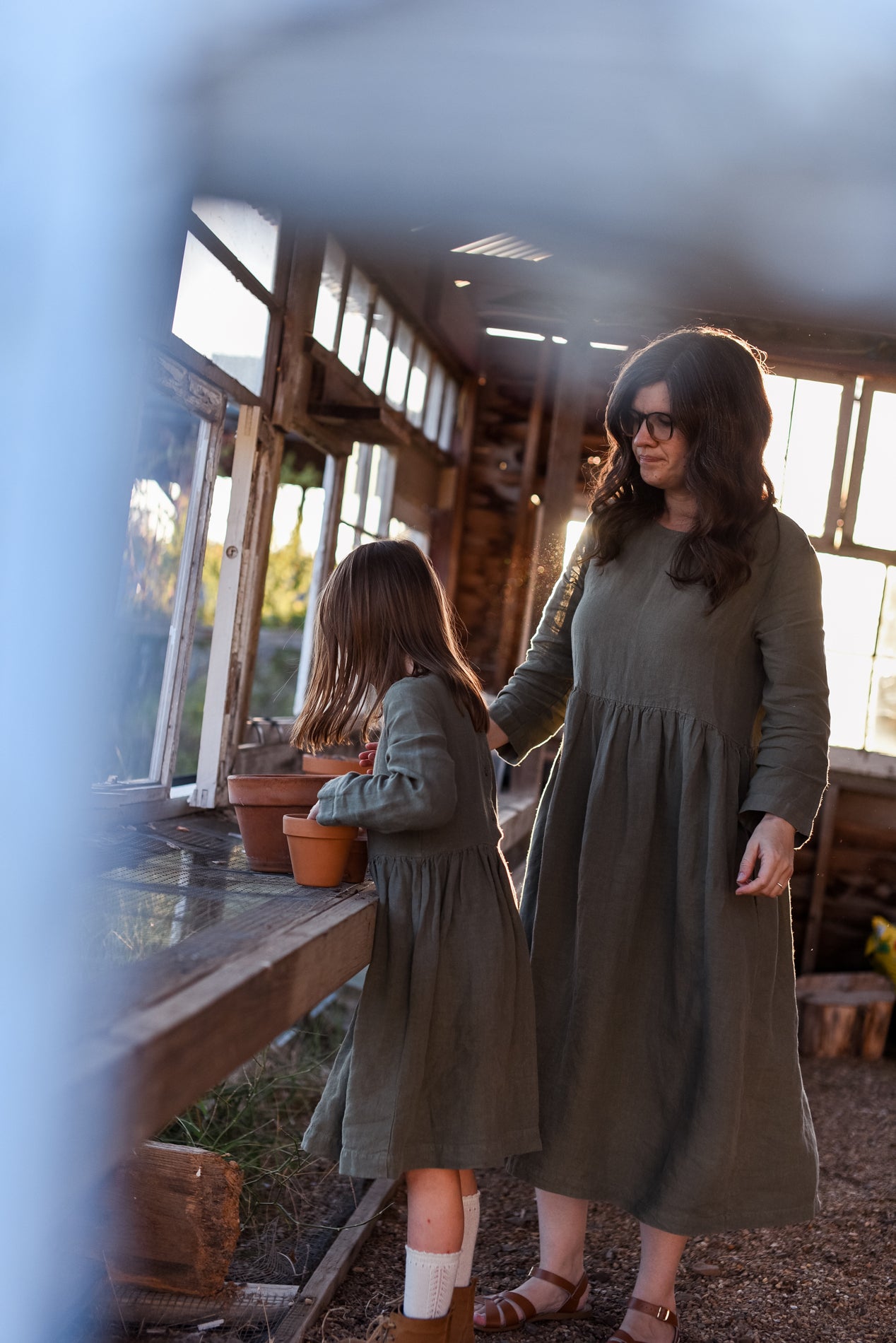 Girls Linen Lucy Dress