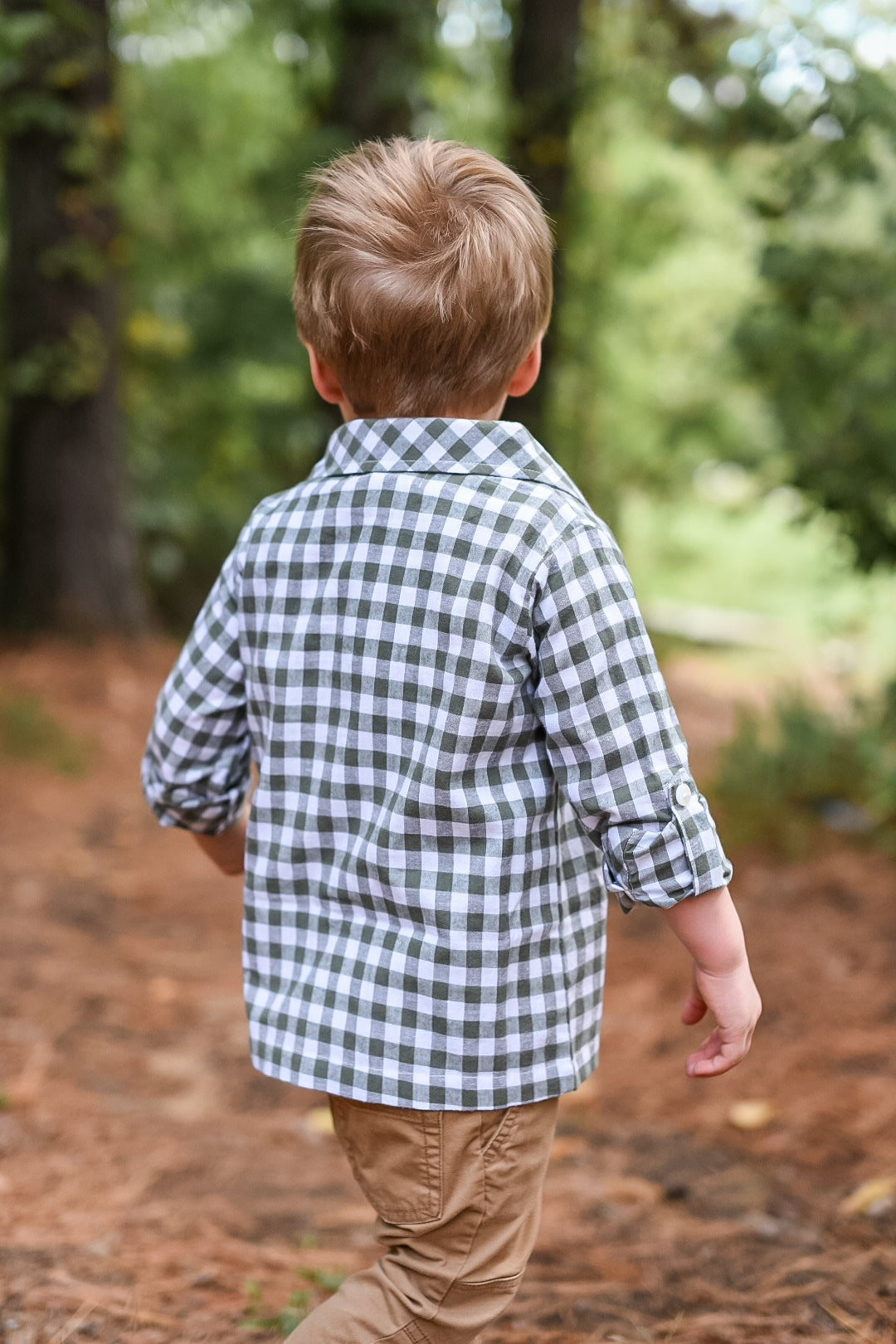 Green Gingham Shirt