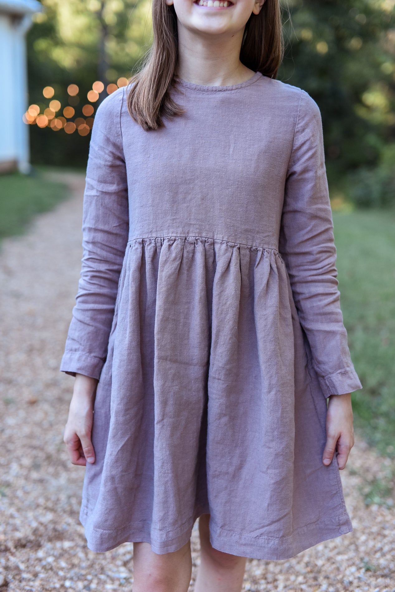 Girls Linen Lucy Dress