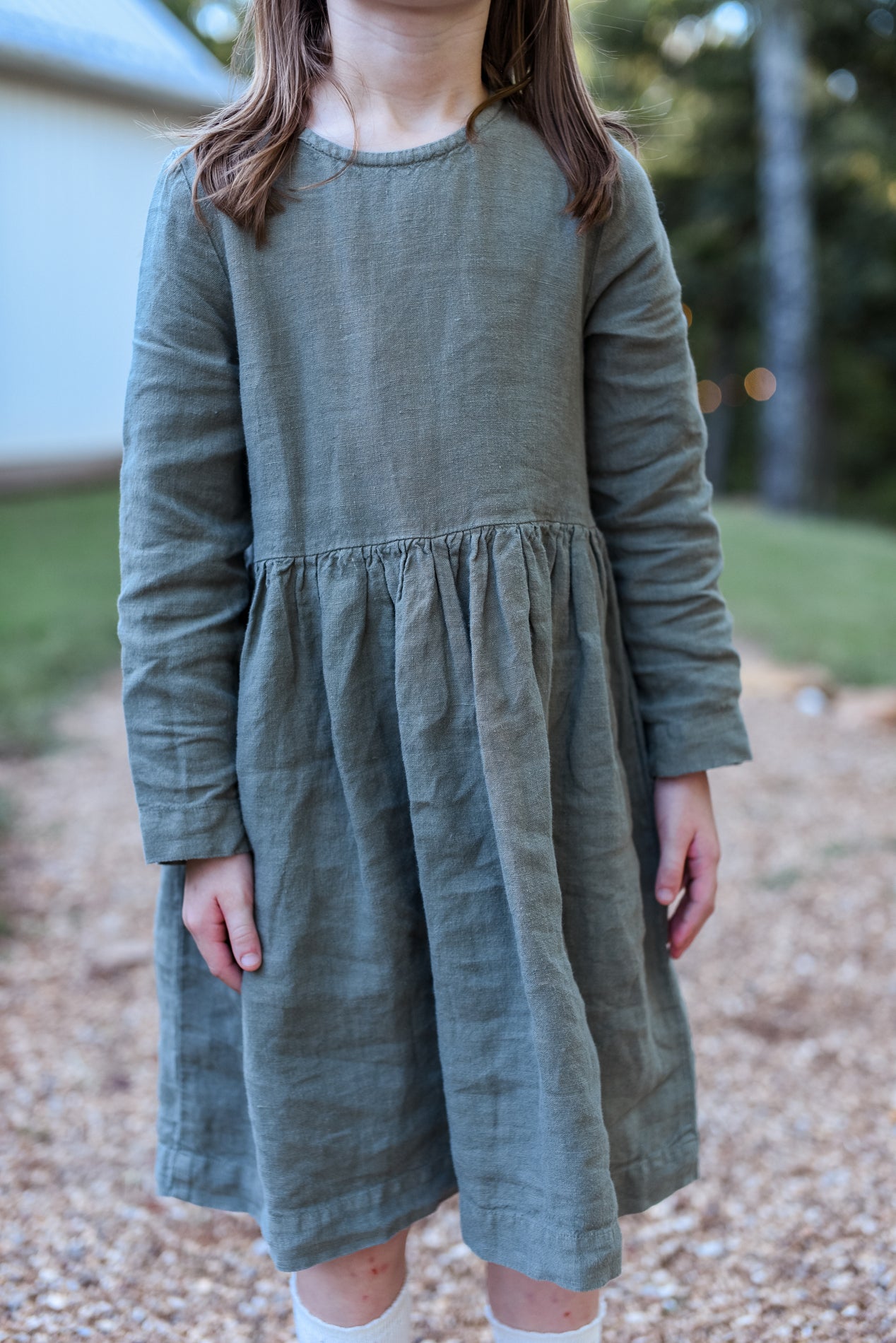 Girls Linen Lucy Dress