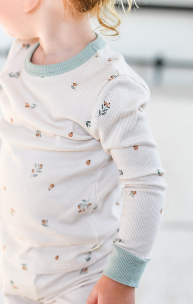 Organic Cotton Floral Bud Pajamas