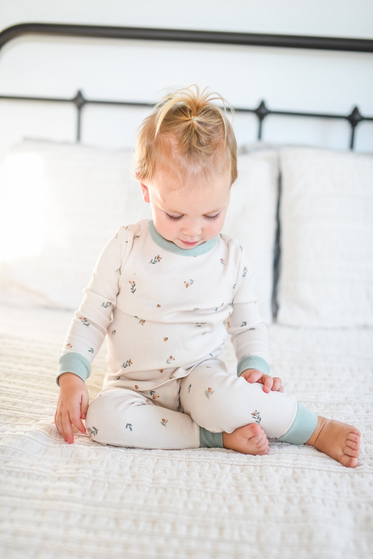Organic Cotton Floral Bud Pajamas