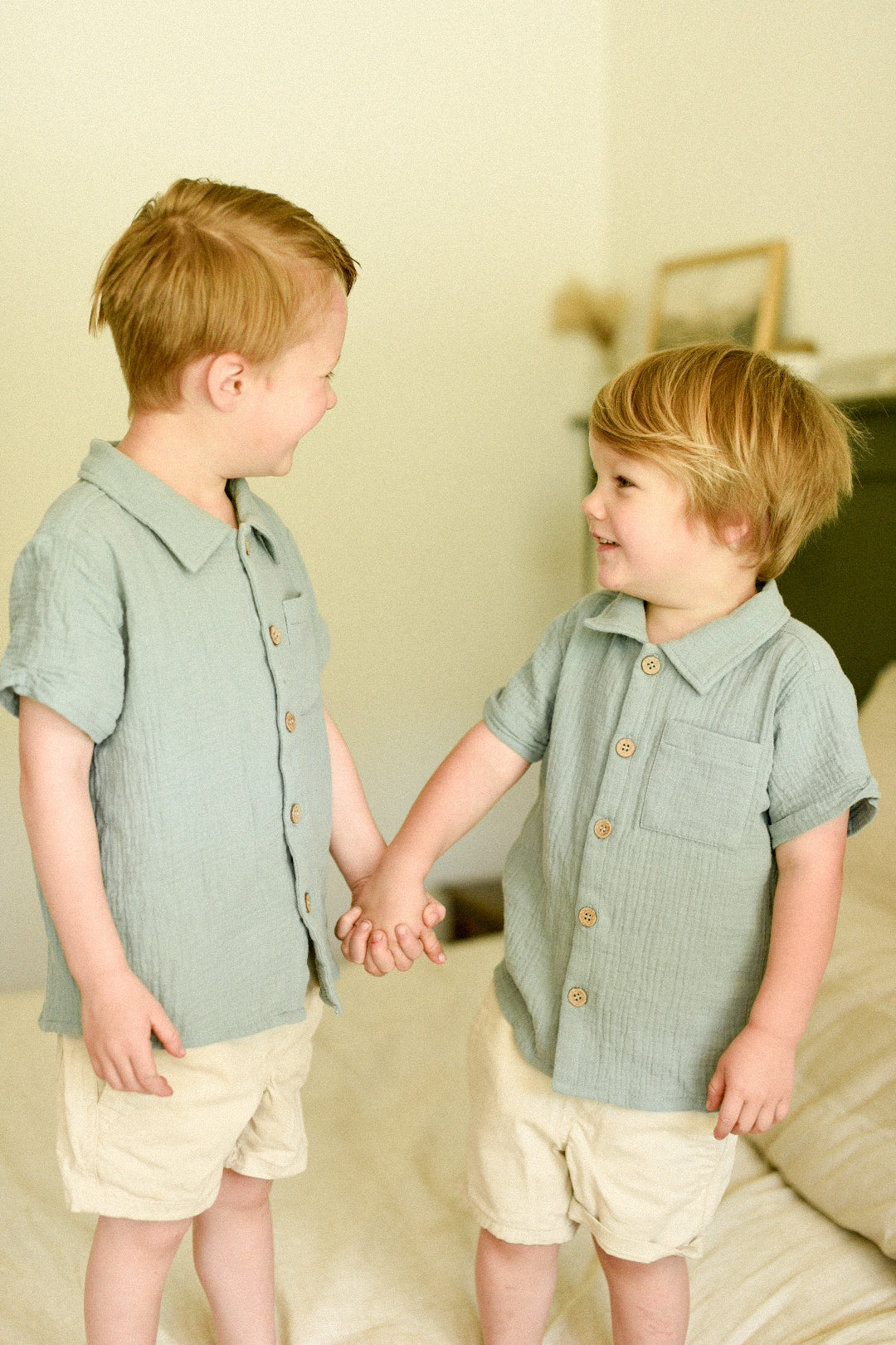 Sage Cotton Muslin Shirt