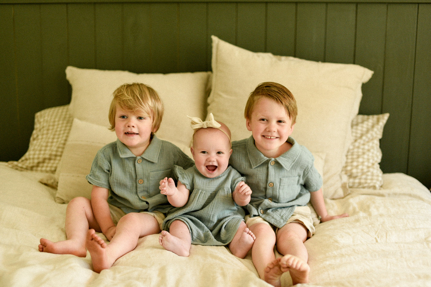 Sage Cotton Muslin Shirt